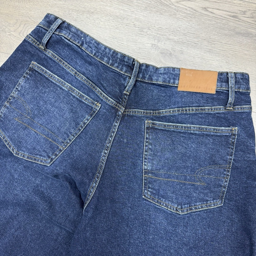 American Tall Dark Wash Luna High Rise Wide Leg Sz 36x35